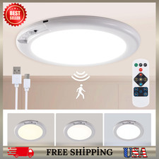 Rechargeable Motion Sensor Ceiling Light with Remote,Battery Powered Wireless