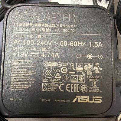 19V 4.74A 5.5mm 90W PA-1900-92 For ASUS Mini PC PN61-B  AC Adapter