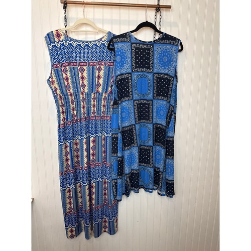Style & Co Patchwork Swing Dress & Jon and Anna Midi Dress Bundle Size 2X - Picture 2 of 10