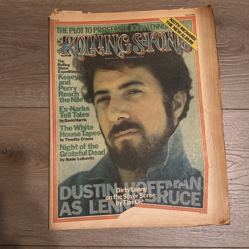 VTG Rolling Stone Magazine December 5 1974 No. 175 Dustin Hoffman No Label