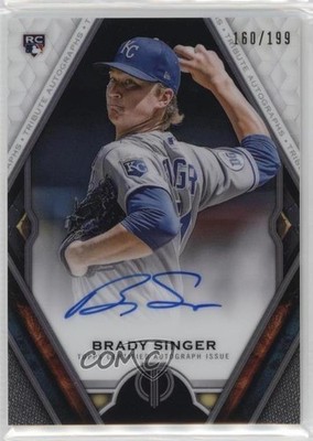 2021 Topps Tribute 160/199 Brady Singer #TA-BS Rookie Auto RC 0lm