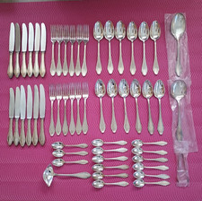 Wellner Patent 90 Tafelbesteck Mozart 90 versilbert 12 Personen 55 tlg. Zubeh&ouml;r