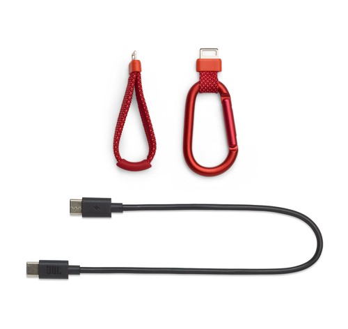 JBL Flip 7 Portable Bluetooth Speaker & 6ft USB-C Braided Cable Kit - Red - Picture 2 of 7