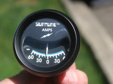 Sun Suntune Blueline Nos Vintage 2 116 60-60 Amp Gauge Sun Suntune Blueline Nos Vintage 2 116 60-60 Amp Gauge