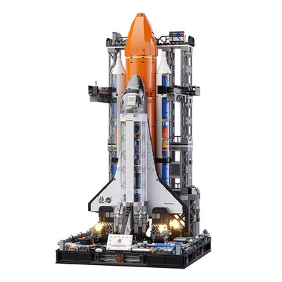 Space Shuttle Rocket Building Blocks 50cm 19.7in Launch Pad Model Kit Set Toy