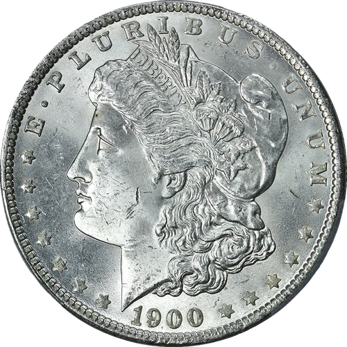 1900-P Morgan Silver Dollar PCGS MS65 Blazing White Gem Nice Strike - STOCK