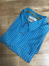 Mens Simms Fishing Short Sleeve Button Down Performance Shirt- XL