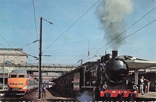 Carte postale ancienne CHEMIN DE FER DOLLER ALSACE MULHOUSE loco 140 C 27 train