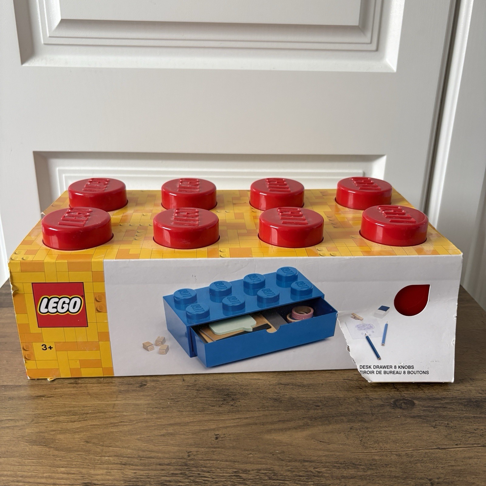 Lego Red Desk Drawer 8 Knobs Stackable Brand New - Image 2