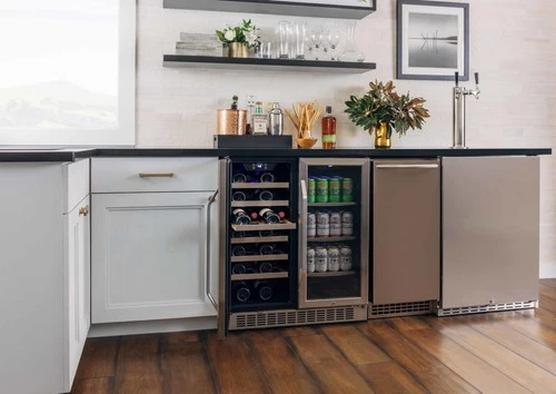 EdgeStar CWB2886FD 30"W 28 Bottle Built-In Dual Zone Beverage - Stainless Steel - Picture 4 of 12