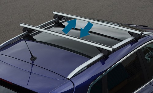 Cross Bars For Roof Rails To Fit Toyota Avensis (2003-09) 100KG Lockable - Picture 2 of 6