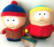 Set of 2 Toys Stan & Eric Cartman South Park Plush 6  Inches New Soft