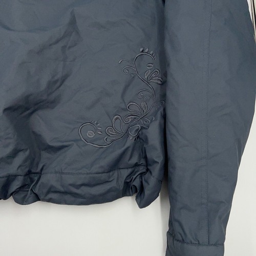 Trespass Jacket Women Embroidered Ski Gray Sz Medium Windproof - Picture 16 of 20
