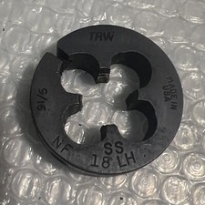 🔥TRW 9/16 X 18 NF 1 1/2'' DIAMETER LH SS ROUND ADJUSTABLE DIE,Used,FreeShip🇺🇸