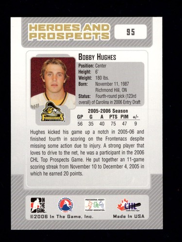 2006-07 In The Game Heroes and Prospects Base Hockey Cards #5-149 You Pick - Picture 109 of 173