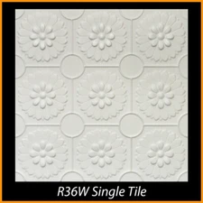 DIY Decor Glue-up Styrofoam Ceiling Tile 20 in x 20 in R36W 56/Lot (147.84 S/F)