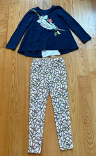 JUICY COURTURE La, California: Girls Set of Shirt Blue  Pants Pink , Size 12