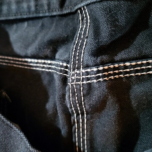 Dickies Carpenter Pants Men's Fit 40x29 Black Canvas Work 7 pockets USA - Picture 5 of 21