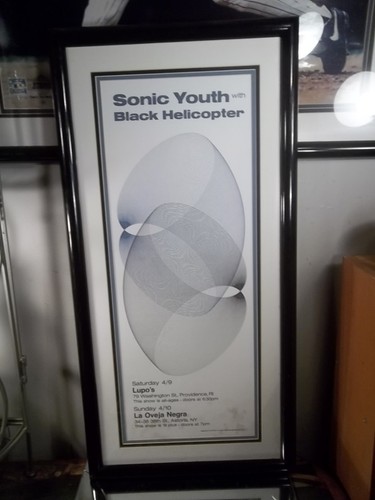 sonic youth black helicopter concert picture framed - Picture 5 of 5