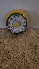 New Stainless Steel Yellow Mechanical Timer W/Magnetic Suction Time Management!