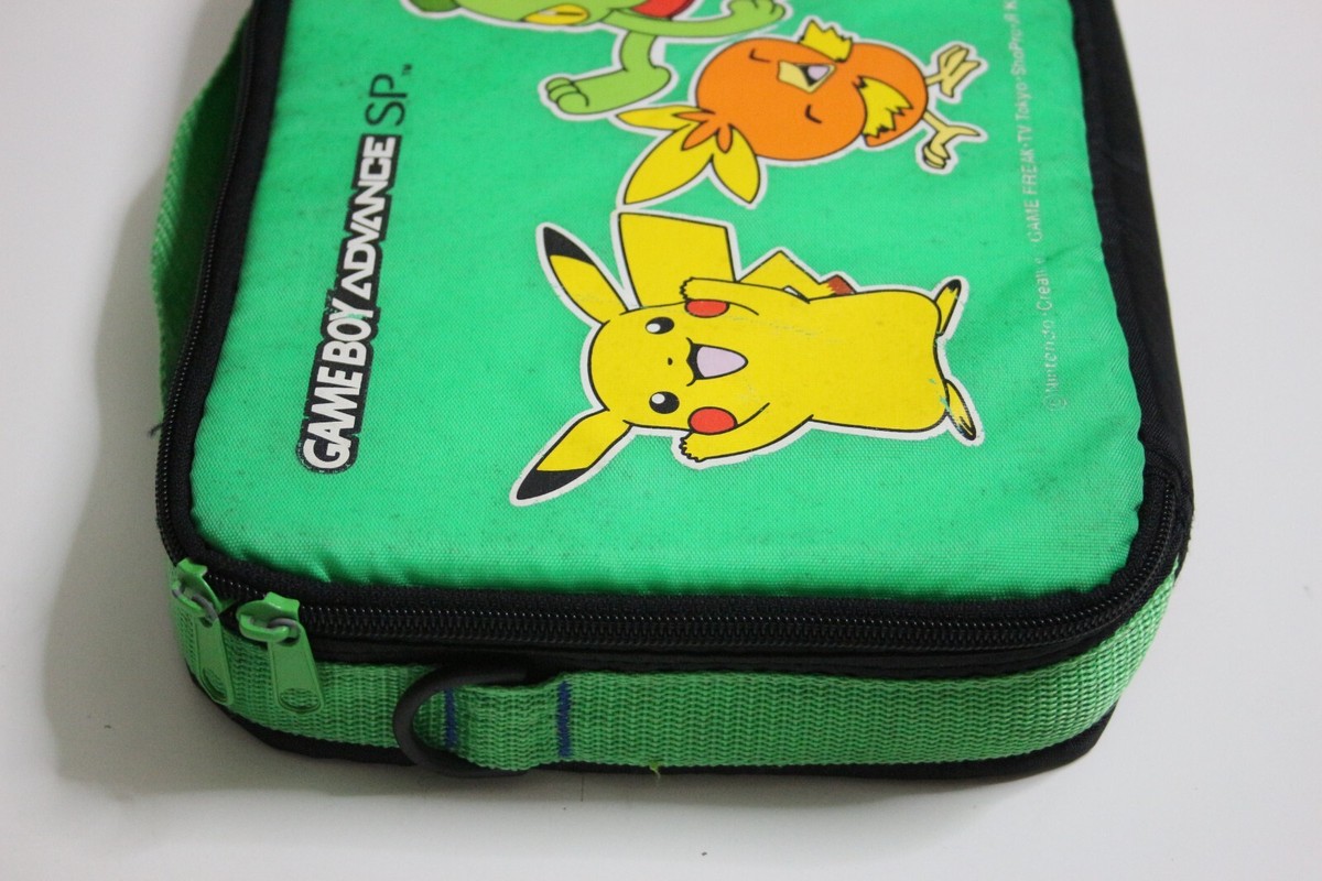 Game Boy Advance Pokemon Green Carrying Case / Bag - Green