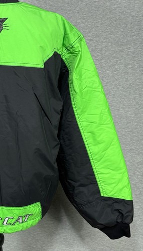 Women’s M Arctic Cat Flex 100 Thinsulate Jacket Arcticwear Black Green Bomber - Picture 7 of 16
