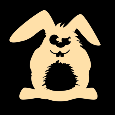 Rabbit Vinyl Decal Adorable Bunny Sticker For Cars Windows Laptops