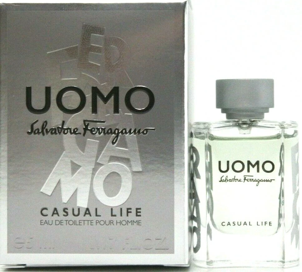 SALVATORE FERRAGAMO UOMO CASUAL LIFE EDT MINI SPLASH MEN 0.17 Oz / 5 ml  NEW!!! | eBay