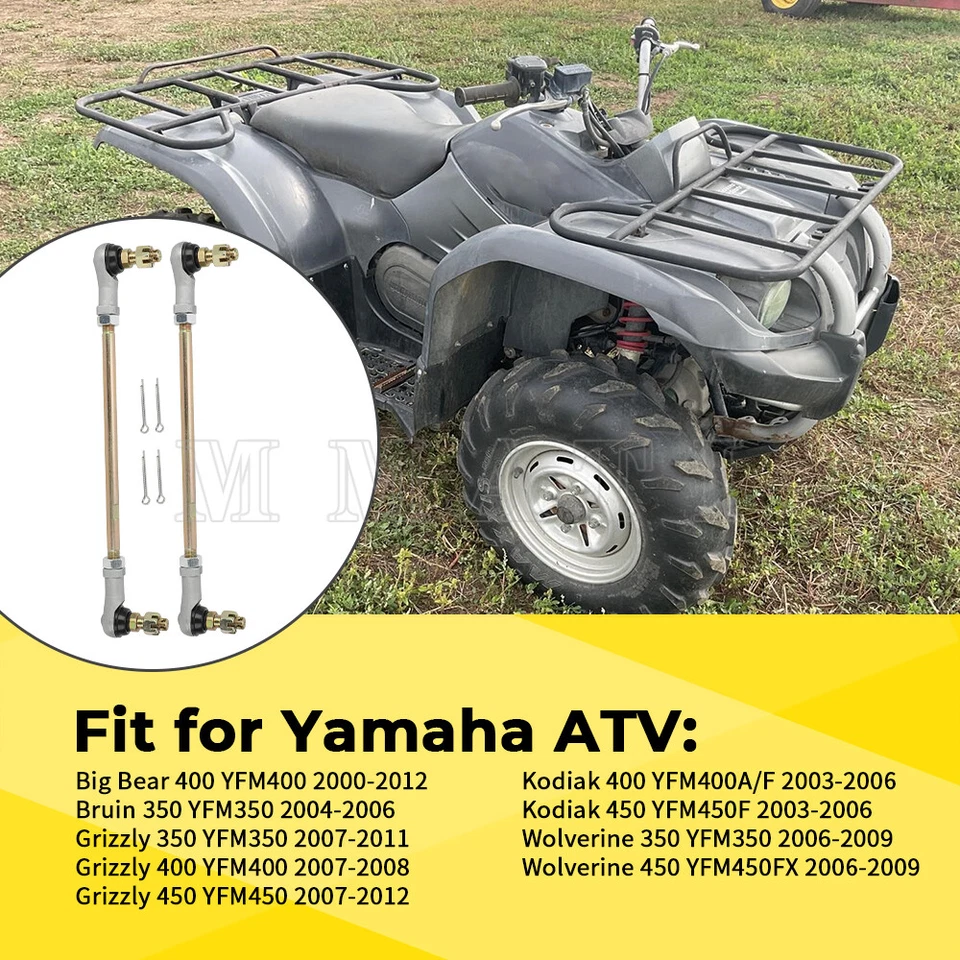 Kit de barras de amarre con extremo para Yamaha Big Bear 400 37S-23841-00-00 ATV Foto 2 de 4