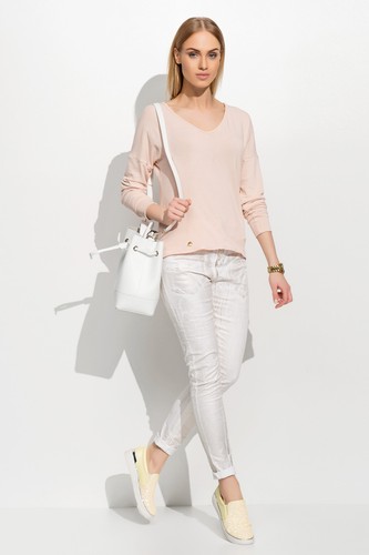 Damas Informal Calce Suelto Prenda para el torso Cuello en V Blusa Mangas Largas Pullover Camisa FA504 - Imagen 5 de 9