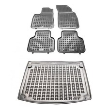 Satz Fußmatten und Matte für Audi Q8 Quattro Version mit 4x4-Antrieb 2018