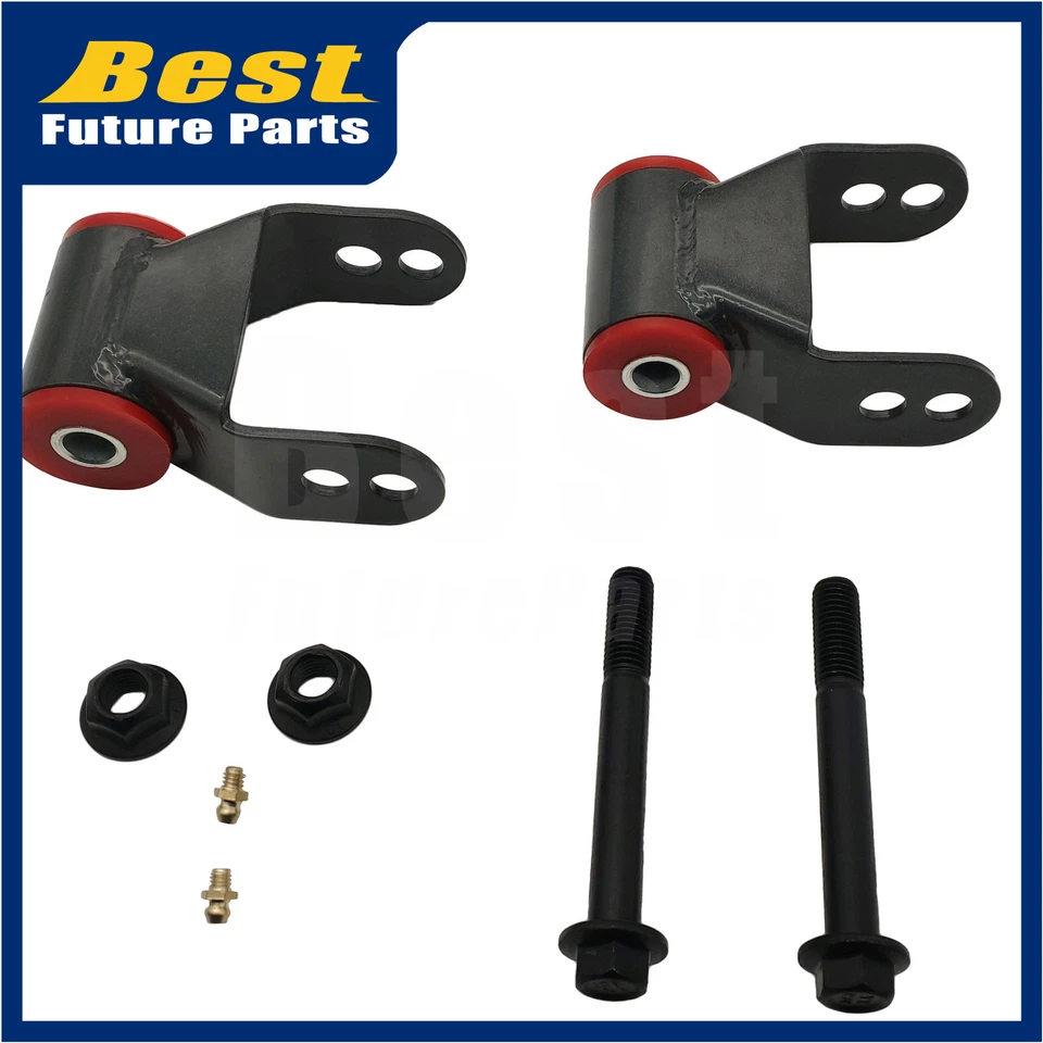 Rear 1.5" or 2" LiftShackle Kit for 1988-1999 Chevrolet	K2500 K1500 Suburban Foto 2 de 4