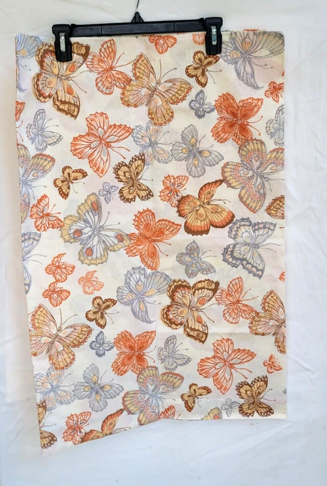 Burlington No Iron Percale Twin Sheet Sets Butterfly Garden Two Sets - Image 4 of 4