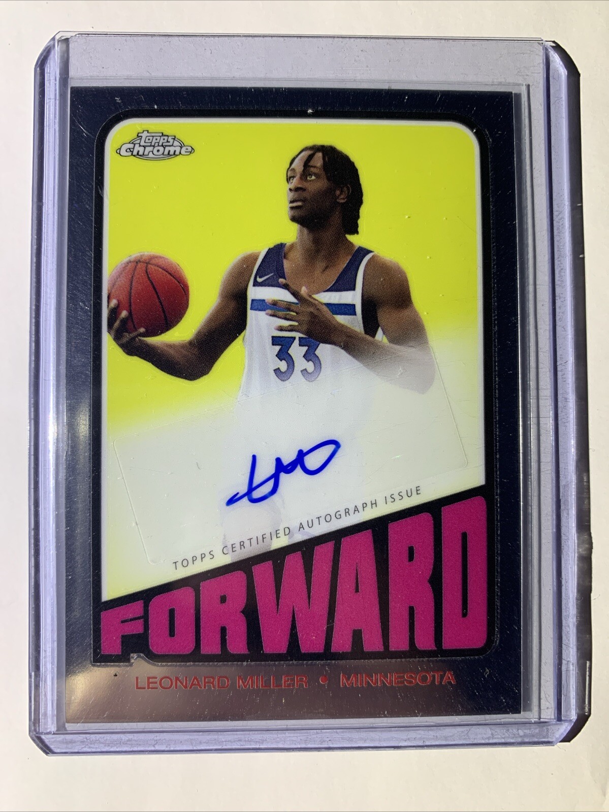 Leonard Miller #TA-LM 2023-24 Topps Chrome Sapphire Edition Basketball 1972 Topps Autographs