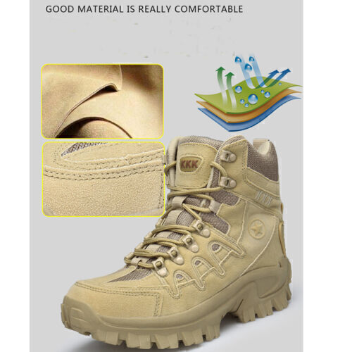 Wasserdicht Herren Armee Patrouille Kampfstiefel Taktische Turnschuhe Militär Polizei Schuhe - Bild 7 von 19