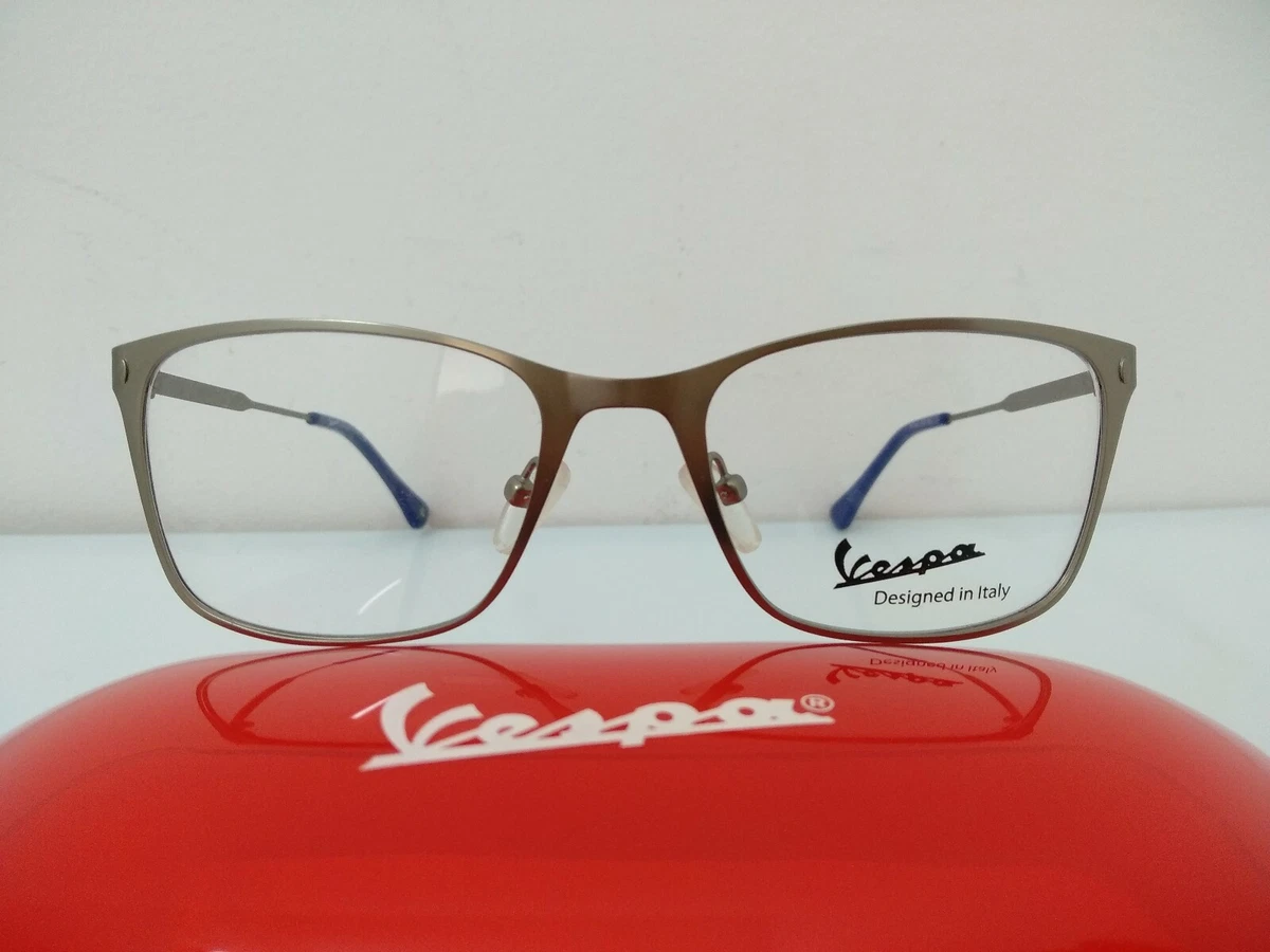 Vespa Occhiale Da Vista 11 grigio blu metallo 115 rettangolare