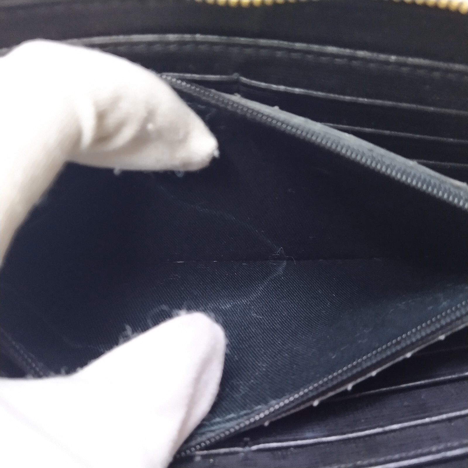 Fossil Patchwork Multicolor Leather Zip Around Cr… - image 16