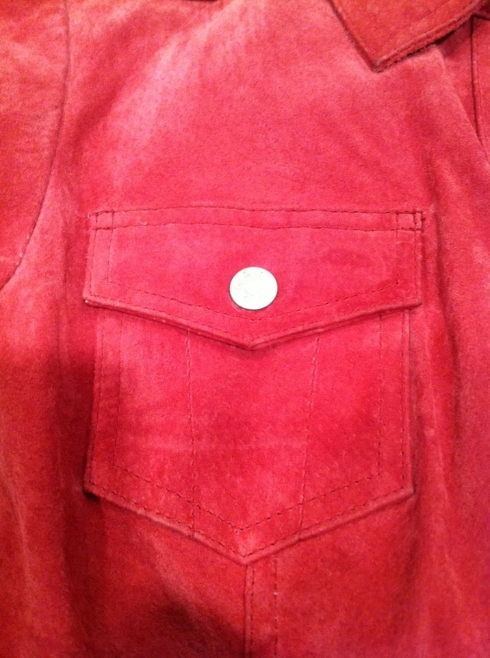 Chaqueta de gamuza LIVE A LITTLE PINK para mujer mediana Foto 4 de 4