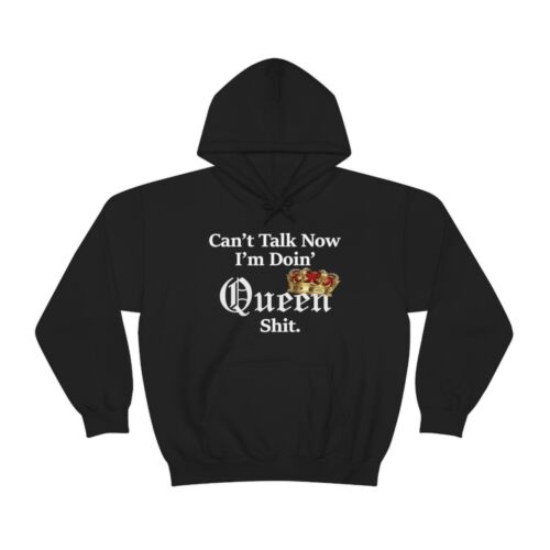 Sudadera con capucha Queen Crown Can't Talk Now I'm Doin Queen con capucha - Imagen 11 de 64