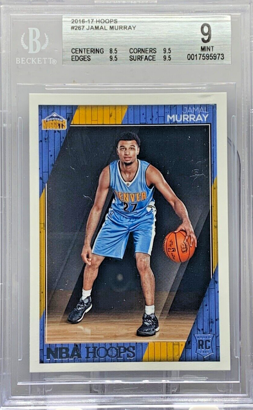 2016 Panini NBA Hoops Jamal Murray Rookie RC BGS 9 Denver Nuggets