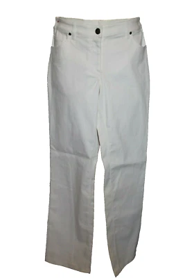 PANTALON FEMME °°° ILOYA B °°° BLANC TAILLE 38. PARFAIT ETAT - Photo 1/4