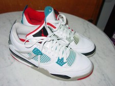 2019 Nike Air Jordan Retro 4 "What The 4" White/Military Blue Shoes! Size 13