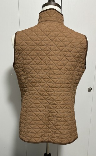 Lands End NEW Reversible women’s Vest Brown Nwt Women’s sizeWomen’s size M 10-12 - Picture 3 of 7