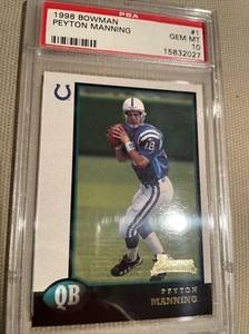 1998 Bowman PEYTON MANNING #1 RC PSA 10 GEM MINT