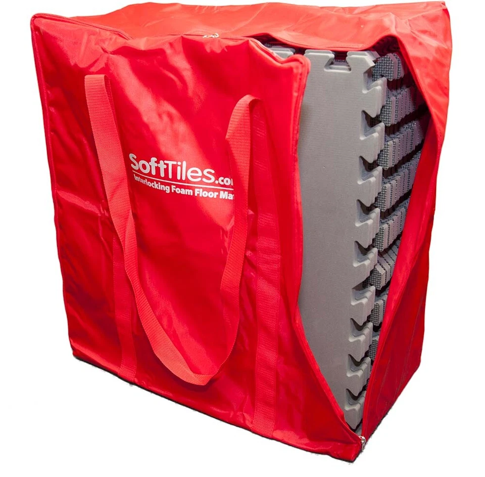 SoftTiles Carrying Bag for 2' x 2' EVA Foam Mats- HOLDS 18 (5/8" Tiles)