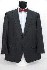 Paul Stuart Stuart s Choice 2Btn Charcoal Gray Suit Jacket Sport Coat Wool 48L
