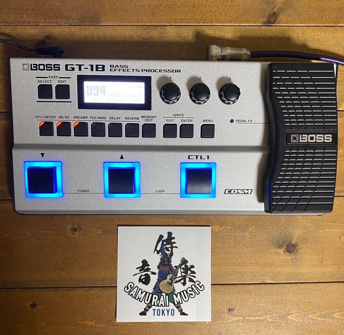 Boss GT-1B Bass Multi-effects Processor Used Product w/AC Adapter