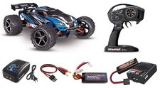 Traxxas 71076-8 E-Revo VXL 1/16 Brushless TSM RTR für Erfahrene Blau