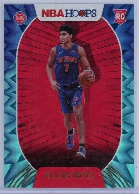 Killian Hayes 2020-21 NBA Hoops Teal Explosion Rookie RC #241 Detroit Pistons