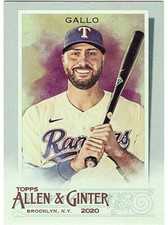  2020 Topps Allen and Ginter Hot Box Silver #261 Joey Gallo